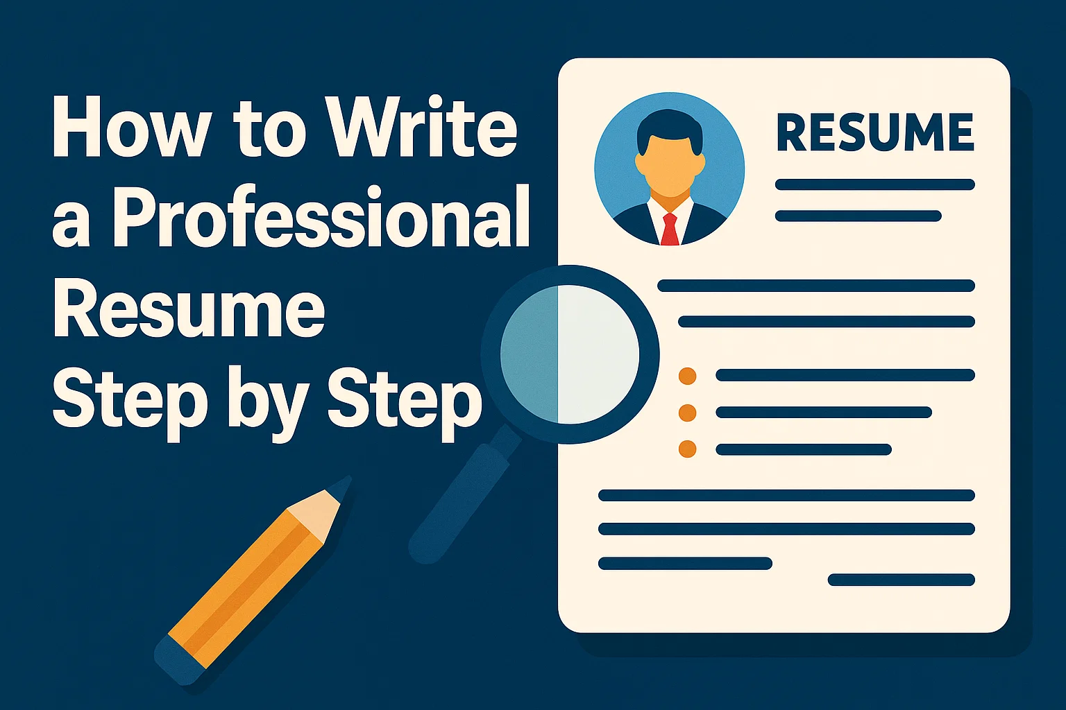 How to Write a Professional Resume Step by Step